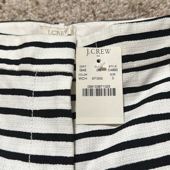 J. Crew Black and White Nautical Style Shorts NWT - Picture 4 of 8